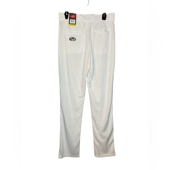 NEW Rawlings Baseball Pants Mens white 100% Polyester Semi-Relaxed - Picture 3 of 8